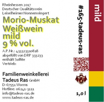 Morio-Muskat mild 2017